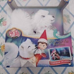 Elf Pets Arctic Fox Plush Toy with Storybook NIB